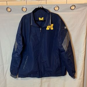 Men’s Franchise Club Men’s University of Michigan Reversible Baseball Zip Up-XL